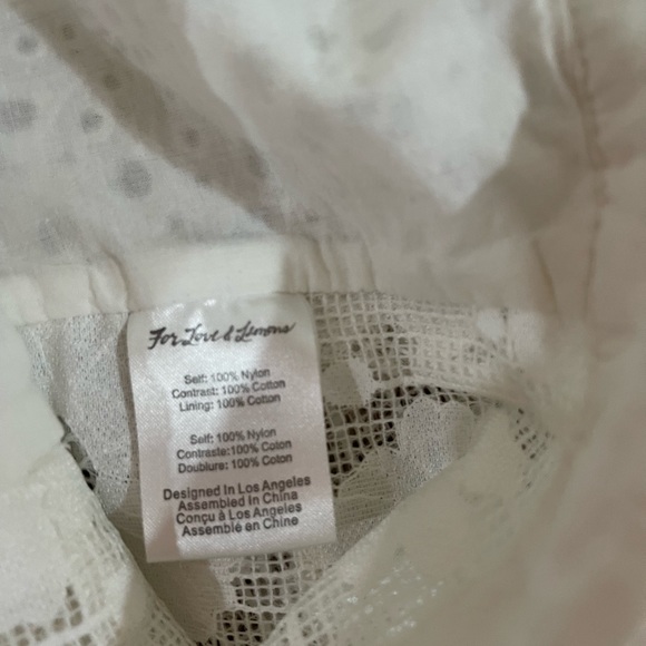 For Love & Lemons Las Palmas Lace Shorts in White SZ Small (worn once) sold out - Picture 8 of 8